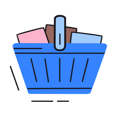 Basket Full, Animated Icon, Color