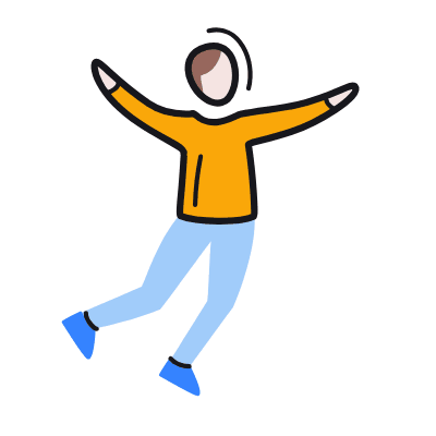 Person Jumping, Animated Icon, Color
