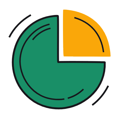 Pie Chart, Animated Icon, Color