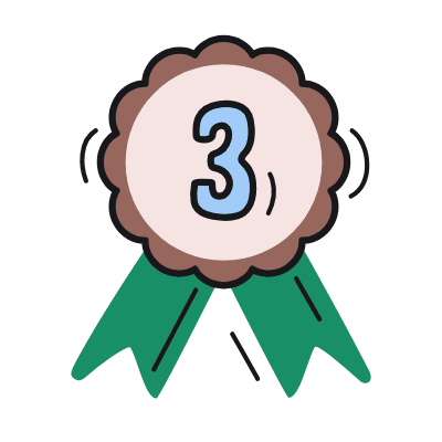 Badge Third, Animated Icon, Color