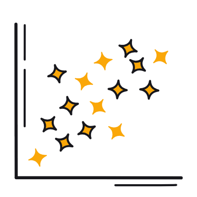 Scatter Chart, Animated Icon, Color