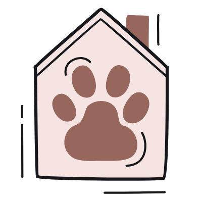 House Pet Print, Animated Icon, Color