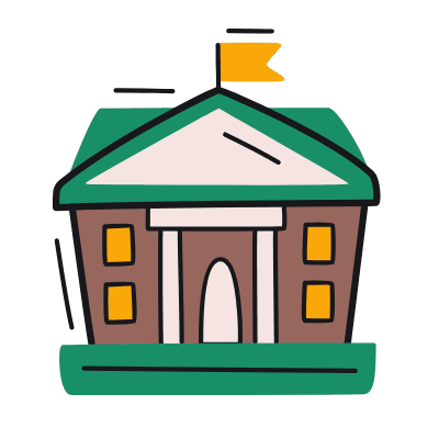 City Hall, Animated Icon, Color