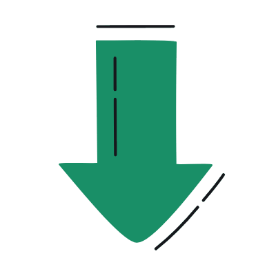 Arrow Down, Animated Icon, Color