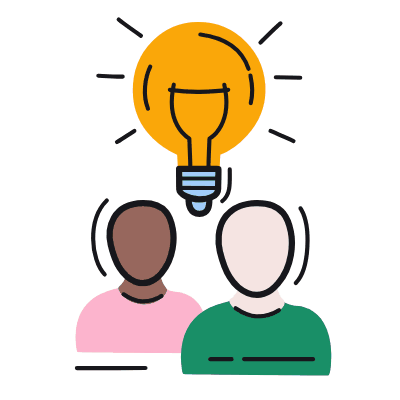 Avatars Team Work, Animated Icon, Color