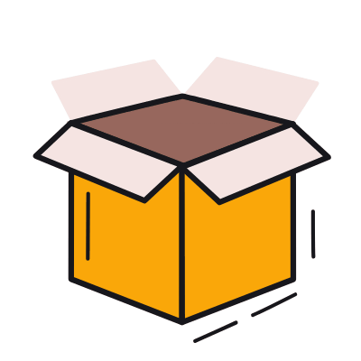 Box Open, Animated Icon, Color