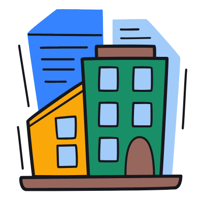 Downtown, Animated Icon, Color