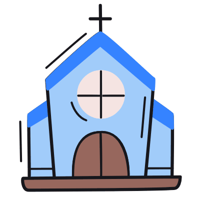 Church, Animated Icon, Color