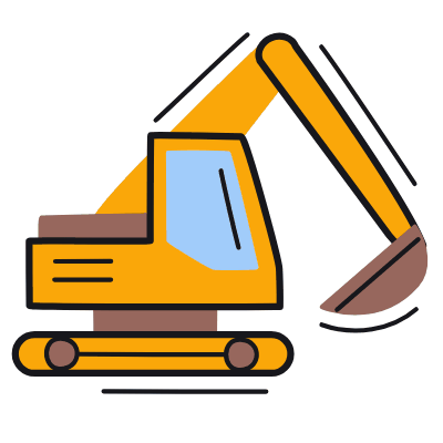 Digger, Animated Icon, Color