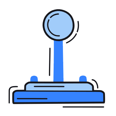 Joystick, Animated Icon, Color