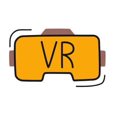 VR Glasses, Animated Icon, Color