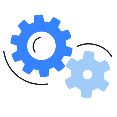 Cogs, Animated Icon, Color