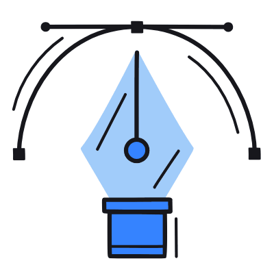 Pen Tool, Animated Icon, Color