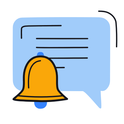 Message Bell, Animated Icon, Color