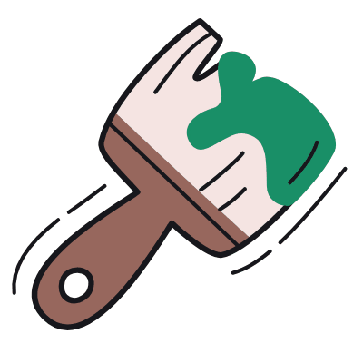 Brush, Animated Icon, Color