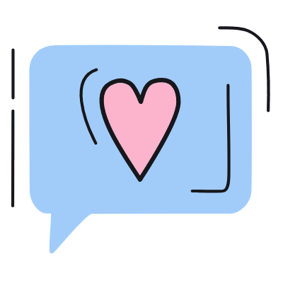 Message Heart, Animated Icon, Color