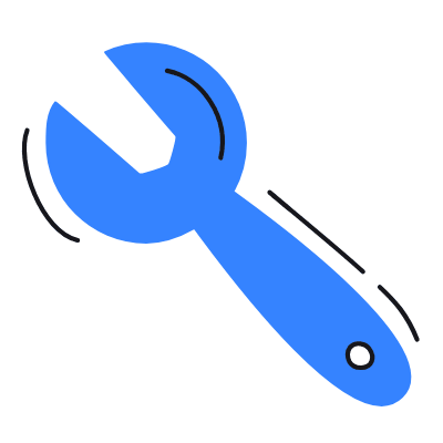 Wrench, Animated Icon, Color