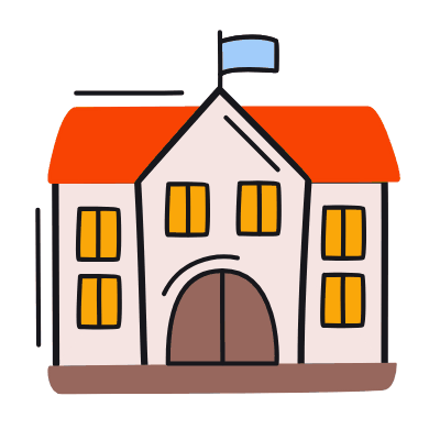School, Animated Icon, Color
