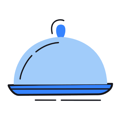 Food Plate, Animated Icon, Color