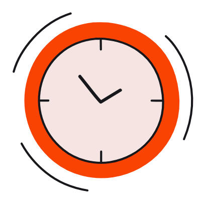 Clock, Animated Icon, Color