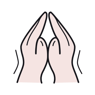Pray, Animated Icon, Color