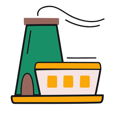 Factory, Animated Icon, Color