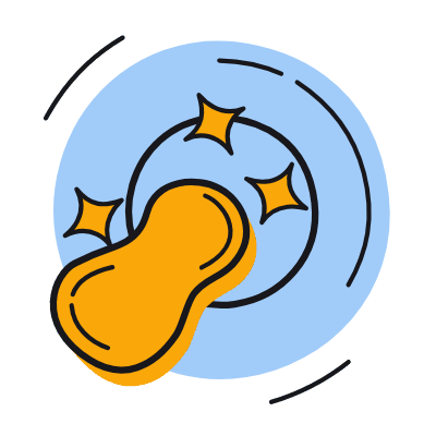 Washing Dishes, Animated Icon, Color