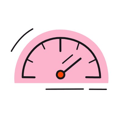 Dashboard Gauge, Animated Icon, Color