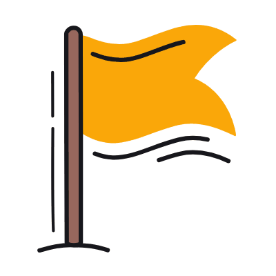 Flag, Animated Icon, Color