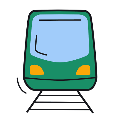 Train, Animated Icon, Color