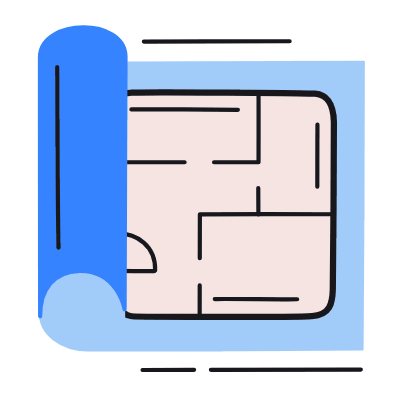 Building, Animated Icon, Color
