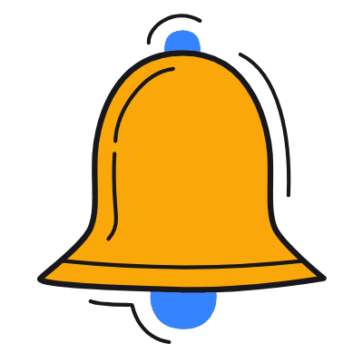 Bell, Animated Icon, Color