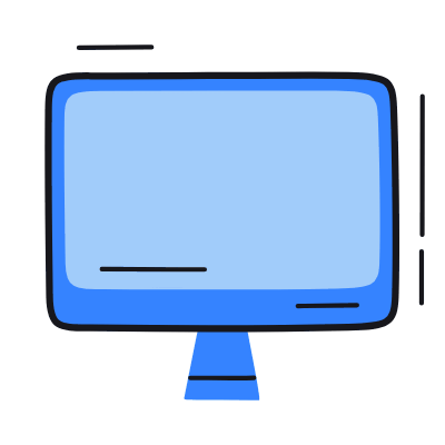 Desktop, Animated Icon, Color