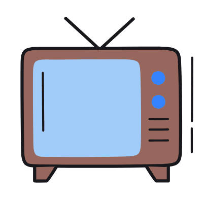 TV, Animated Icon, Color