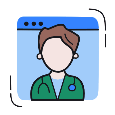 Online Consultation, Animated Icon, Color