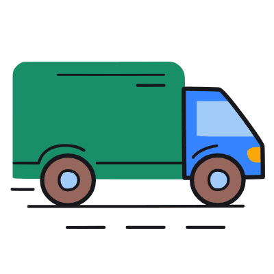 Truck, Animated Icon, Color