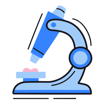 Microscope, Animated Icon, Color