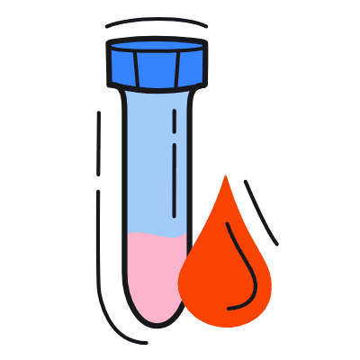Blood Test, Animated Icon, Color