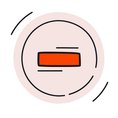Minus Circle, Animated Icon, Color