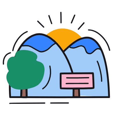 National Park, Animated Icon, Color