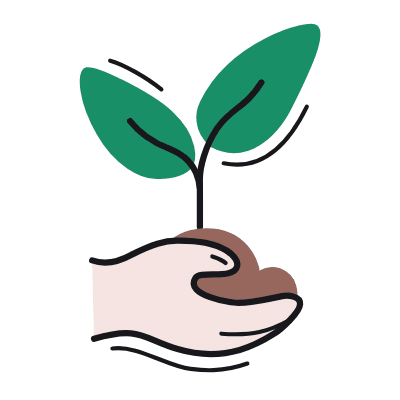 Tree Planting, Animated Icon, Color
