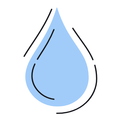 Water Drop, Animated Icon, Color