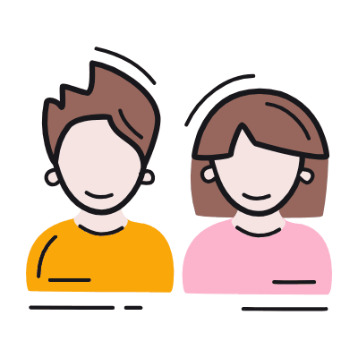 Avatars Boy Girl, Animated Icon, Color