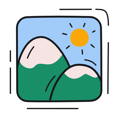 Image Mountain, Animated Icon, Color