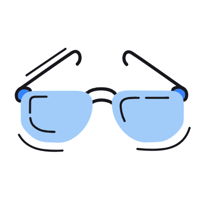 Glasses, Animated Icon, Color