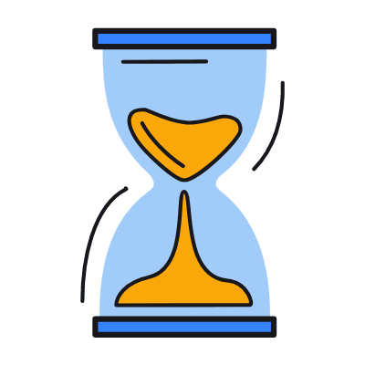 Hourglass, Animated Icon, Color