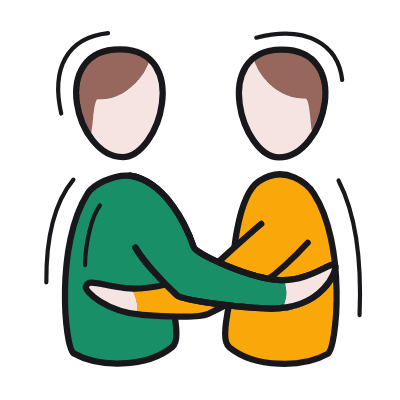 Hugging, Animated Icon, Color