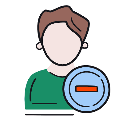 Man Minus, Animated Icon, Color