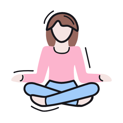 Meditation, Animated Icon, Color