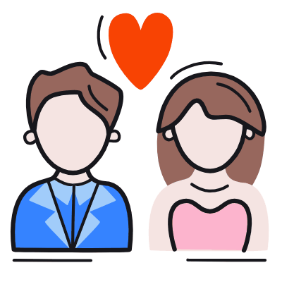 Marriage, Animated Icon, Color